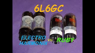 RUBY 6L6GC vs ELECTRO HARMONIX 6L6GC EH Tube Tone Comparison Peavey XXX Amp [upl. by Ettezel]