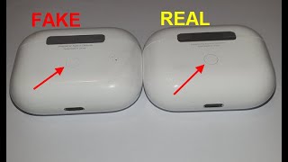 Airpods pro real vs fake How to spot counterfeit  clone Apple air pods [upl. by Groot765]