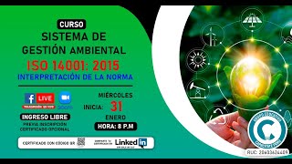 📚CURSO SISTEMA DE GESTIÓN AMBIENTAL 𝐈𝐒𝐎 𝟏𝟒𝟎𝟎𝟏𝟐𝟎𝟏𝟓  Interpretación de la Norma🌎 [upl. by Ainel58]