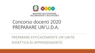 CONCORSO 2021 COME PREPARARE UNUDA [upl. by Sivar295]