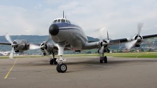 Lockheed Super Constellation StartUp amp Take Off at Airport BernBelp [upl. by Ned]