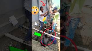 Footing  Column marking instillation footing column civilengineering viral viralvideo shorts [upl. by Robinette]