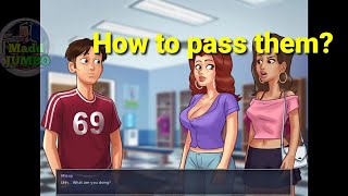 Summertime Saga update 020 gameplay  Pass Becca and Missy Easy tutorial [upl. by Aihsenod283]