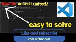 how to solve new file open problems in vs code  visual studio code [upl. by Bergren]