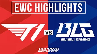 T1 vs BLG Highlights ALL GAMES  EWC 2024 Quarterfinals  T1 vs Bilibili Gaming [upl. by Marys]