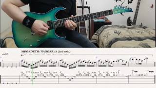 Megadeth  Hangar 18 2nd solo with tabs [upl. by Krall381]