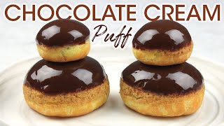 How To Make Chocolate Cream Puff Religieuse Au Chocolat Easy Cream Puff Recipe  How To Cuisine [upl. by Pilif]