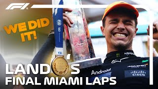 quotAre You Crying Yetquot Experience Lando Norris Final Lap IN FULL  2024 Miami Grand Prix [upl. by Siuoleoj442]