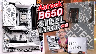 รีวิวเมนบอร์ด Asrock B650 Steel Legend WiFi รองรับ AMD 8000 Series ใหม่ DDR5 PCIe 50 พอร์ตเยอะโคตร [upl. by Murielle]