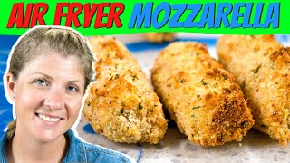 Air Fryer Mozzarella Sticks  Easy Homemade Air Fryer Cheese Sticks [upl. by Cos]