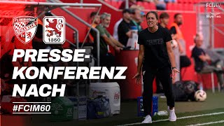 Schanzer Pressekonferenz nach FC Ingolstadt 04 vs TSV 1860 München [upl. by Ruenhs]