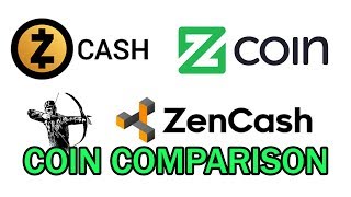 ZenCash vs ZCoin vs ZCash  A comparison of the coins [upl. by Walter]