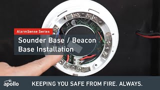 AlarmSense How to wire a Sounder Base and Beacon Base [upl. by Eeuqram]