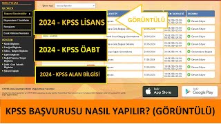 2024 KPSS BAŞVURUSU NASIL YAPILIR GÖRÜNTÜLÜ ANLATIM KPSS LİSANS ÖABT BAŞVURUSU B GRUBU KPSS [upl. by Gilford]