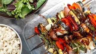 Simple BBQ Veggie Skewers [upl. by Eicyak]