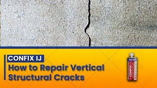 Confix IJ How to Repair Vertical Cracks on Slabs Columns and Walls [upl. by Huppert209]