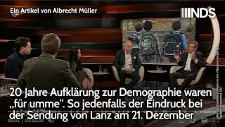 20 Jahre Aufklärung zur Demographie waren für umme So jedenfalls der Eindruck bei Lanz am 211223 [upl. by Gregoor]