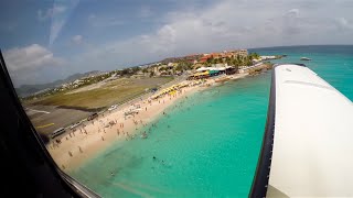 Flying to St Maarten  TBM850 [upl. by Albert]