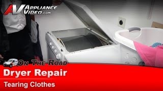 GE Dryer Repair  Tearing Clothes  Drum Glide [upl. by Nastassia]