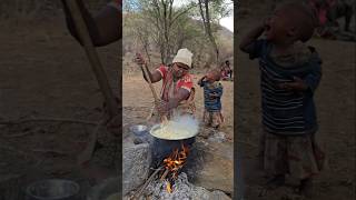 Hadza Ugali Timeshortsfeed hadzabe [upl. by Chard673]