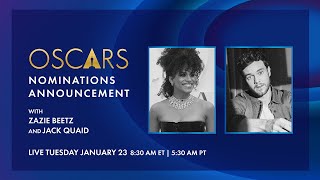 96th Oscars Nominations Announcement Hosted by Zazie Beetz and Jack Quaid [upl. by Imrots]