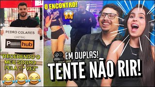 TENTE NÃƒO RIR EM DUPLAS  ESSA PEGADINHA FOI NOTA 10  MELHORES TIK TOK DE COMÃ‰DIA [upl. by Phonsa]