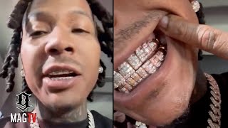 Moneybagg Yo Shows Off New Grill While Announcing The Release Of His New Album 🥶 [upl. by Pandich]