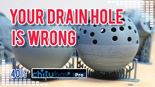 Chitubox Masterclass Resin Printing How To Place Drain Hole [upl. by Yeh]