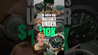 10 Green Dial Watches Under 10K shorts watches [upl. by Callean]