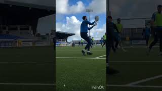 this is Coleraine fc training today at Showgrounds [upl. by Ahsiekin]