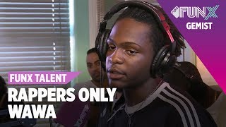 WAWA rapt op DRIE BEATS  FunX Talent Rappers Only  Tweede Ronde [upl. by Siari27]