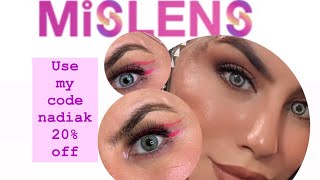 Contact coloured lenses  Mislens Contact lense Review [upl. by Newg]