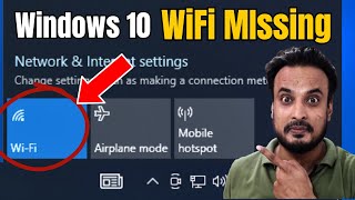 FIX WiFi Not Showing in Windows 10 2024 NEW  Fix Missing WiFi [upl. by Torbert]