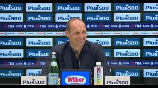 ATALANTA  JUVE 02  Allegri quotcori razzisti Vanno ignoratiquot Conferenza stampa [upl. by Xilef]