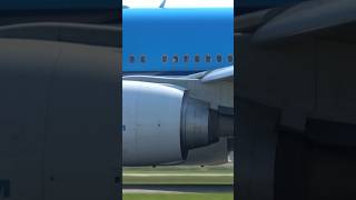 KLM B777 takeoff from Schiphol aviation 777 shorts [upl. by Garrik593]