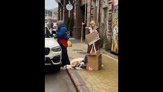 Business ladys gift changes a homeless mans life shorts [upl. by Kinsman264]