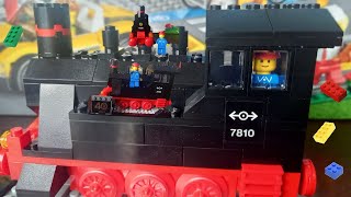 Лего 40370 Паровоз  Lego 40370 40th Anniversary Train 7810 review [upl. by Elicul810]