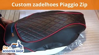 Custom zadelhoes monteren Piaggio Zip  Montagevideo  De Scooter Shop [upl. by Ttevy]