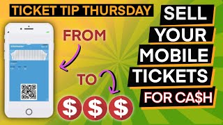 HOW TO SELL MOBILE TRANSFER TICKETS  HOW TO MAKE MONEY SELLING TICKETS  STUBHUB SEATGEEK TICK PICK [upl. by Lexis]