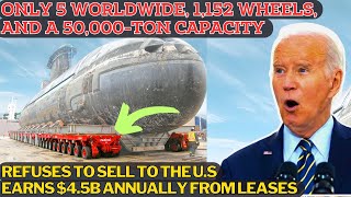 Why China’s 50000Ton Transport Beast Is Only Available for Lease and Not for Sale China’s SPMT [upl. by Beedon]