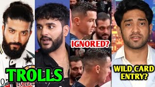 Fukra Insaan TROLLS Uk07 Rider😬  Ronaldo IGNORED Salman Khan Thugesh Bigg Boss Wild Card Entry [upl. by Ellerehc]