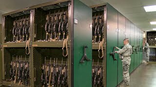 Inside Massive US Air Force Armory Storing Billion  Worth of Firearms [upl. by Datnow618]