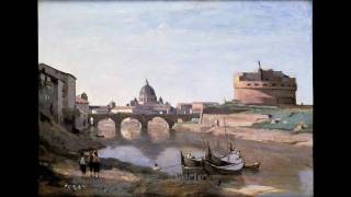 Camille Corot quotThe Castel SantAngelo Romequot c 183540 [upl. by Airun]