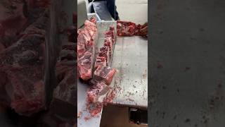 Bone meat frozen beef neck bone cuts skills barking curry specialshorts [upl. by Junieta]