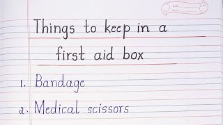 How to make first Aid Box for School Project  DIY First Aid Box First Aid kit Making at home 🩺 [upl. by Hannala4]