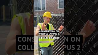 construction worker is artist and the campus is his canvas collegelife construction campus build [upl. by Osnerol]