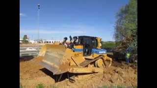 Caterpillar D6T XW  Guintoli  Autoroute A36 Part 1 [upl. by Maurise607]