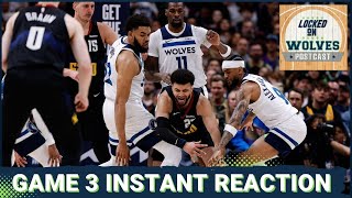 Locked On Wolves POSTCAST TWolves STEAMROLLED By The Denver Nuggets 11790 [upl. by Gerrard]