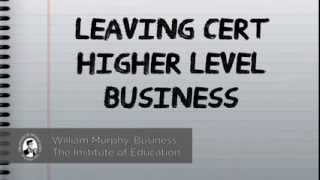 Leaving Cert Higher and Ordinary Level Business 2016  Ratio Analysis tutorial by William Murphy [upl. by Mcnully]