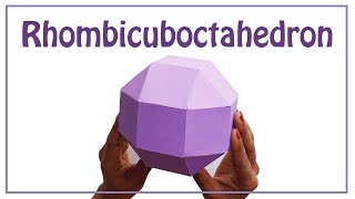 How To make a Rhombicuboctahedron  Archimedean solid [upl. by Vokay]